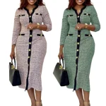 No MOQ   Plus-size Women's Dress Career High-end Dresses New Autumn Dress