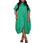 Plus Size Women's Dresses 2025 Sexy V Neck Casual Dresses Patterns  Ladies Dress