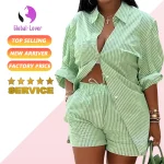 Quick Delivery  Low MOQ Ladies Set   Supplier New Arrivals Lady Two-piece Set