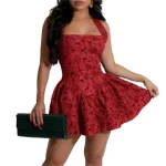 2025 New Arrival Women Sexy Floral Summer Dress Ladies Halter Backless Casual Dresses Trendy A-line Vestidos Para Mujer