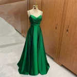 Hot Selling High Quality Women Elegant Luxury Dresses Solid Color Wedding Party Bride Dresses Sexy Evening Vestidos Para Mujer