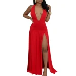 2025 New Arrivals Womens Clothing Casual Dresses Solid Fringe Dress