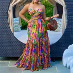 2025 Sundresses Women Summer Flower Dress Loose Maxi Casual  Dresses