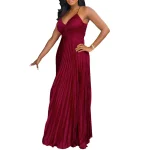 Summer Women Sexy Sequin Backless Suspender Women Dresses Maxi Dress